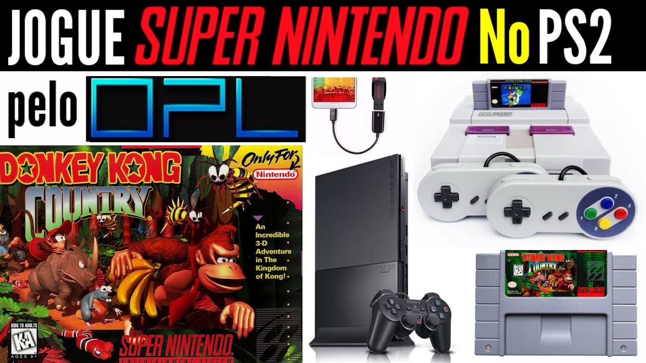como Jogar SNES No PS2 pelo OPL / Tutorial PS2.