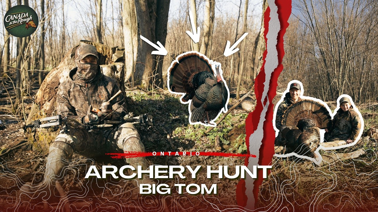 Bow Hunting BIG Tom at 12 Yards | Canada in the Rough
