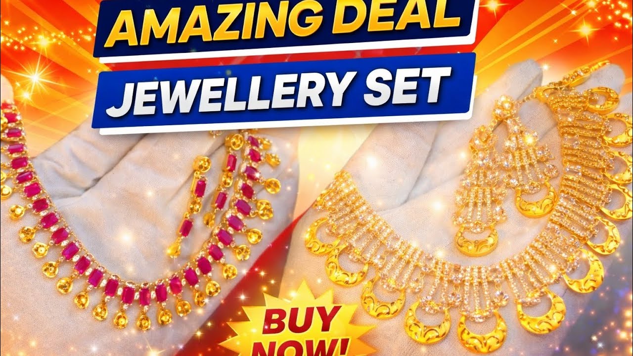 1 gram gold plated jewellery| beautiful wedding wear| eid collection| party wear 