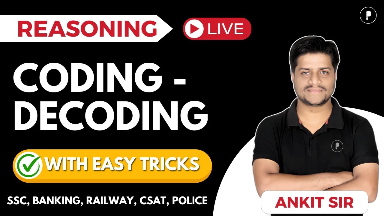 Coding - Decoding | reasoning class 2024 | verbal reasoning With Easy Tricks