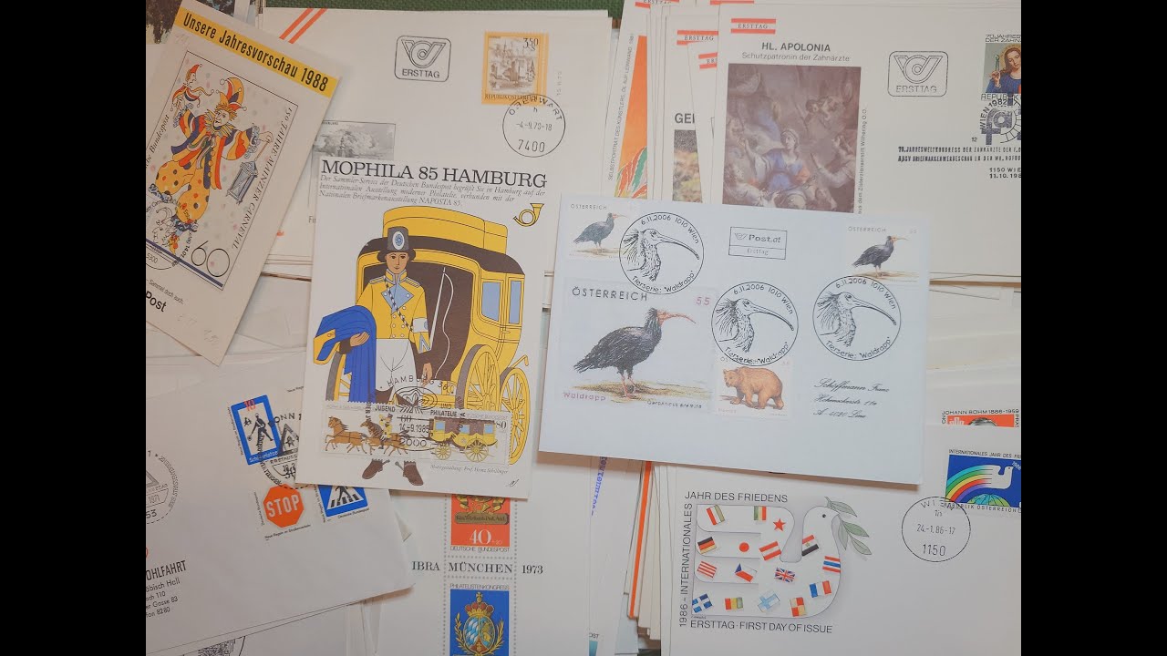Конверты первого дня КПД Германии и Австрии #collecting #collection #stamps