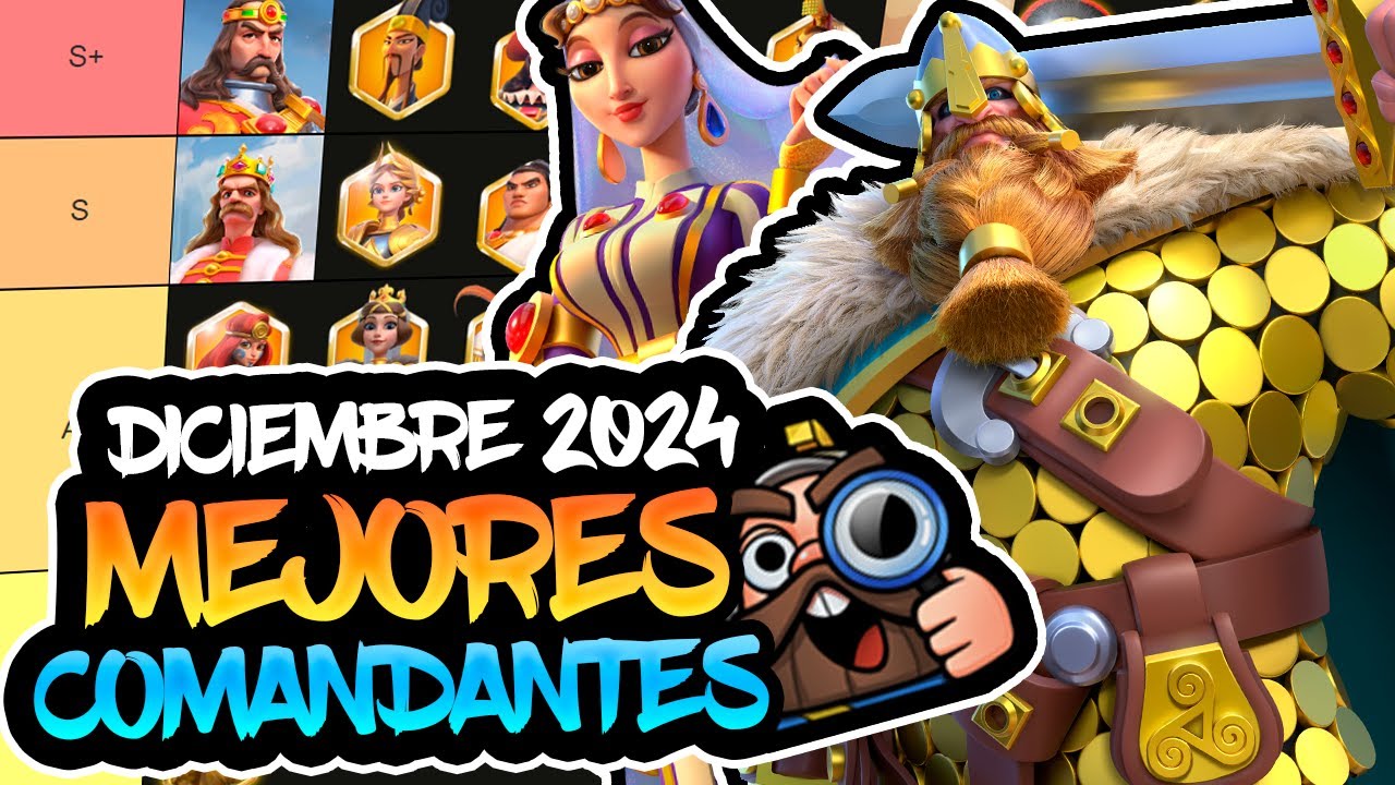 MEJORES COMANDANTES para CAMPO ABIERTO en DICIEMBRE 2024 - Rise of Kingdoms