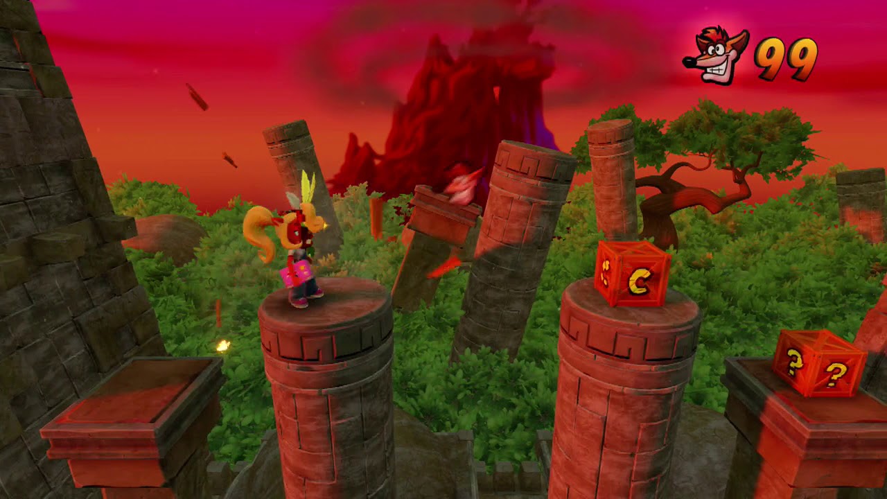 Crash Bandicoot 1 (N-Sane Trilogy) - Level 14: Sunset Vista (Gem/Key)