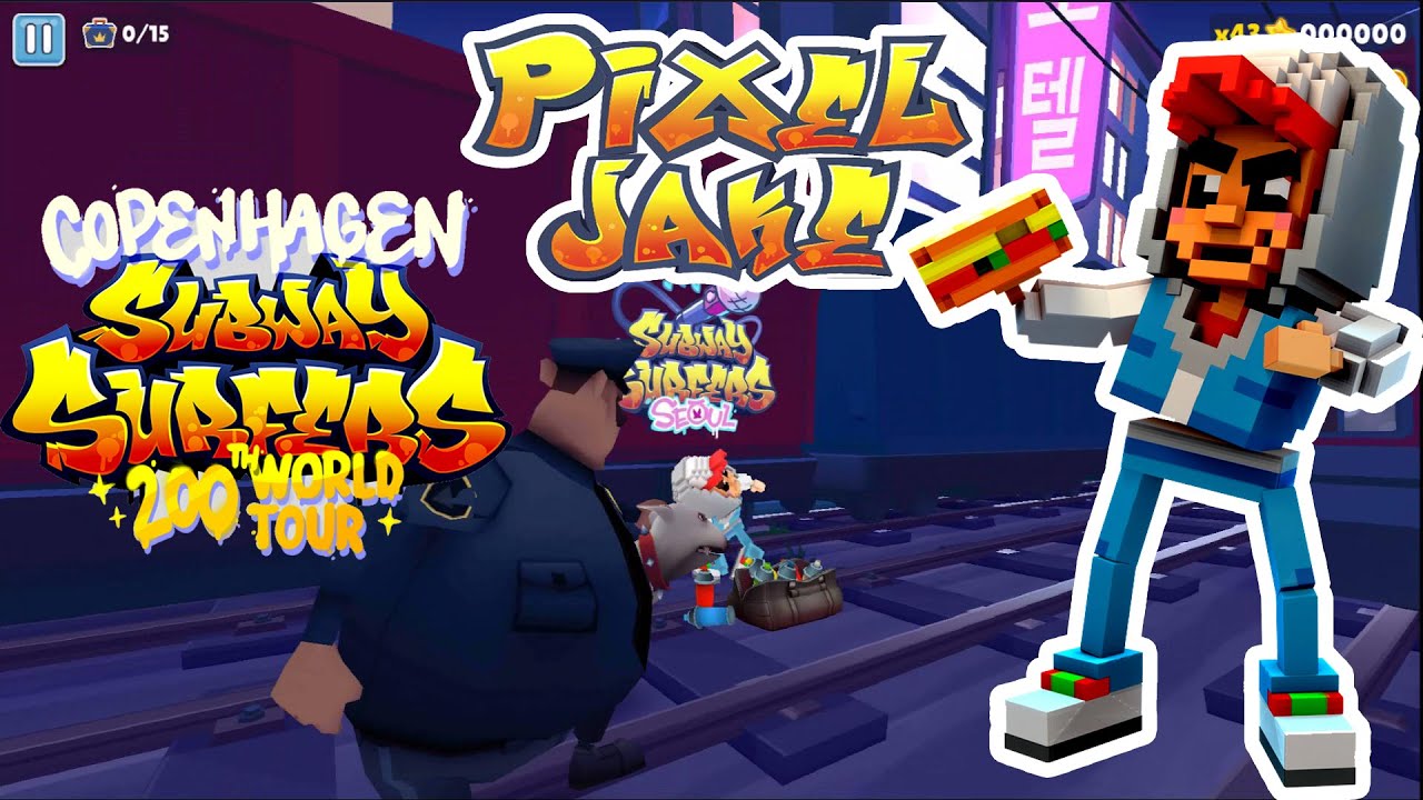 Playgame Subway Surfers /2025/ Copenhagen - 200th World Tour Seoul Pixel Jake Completed
