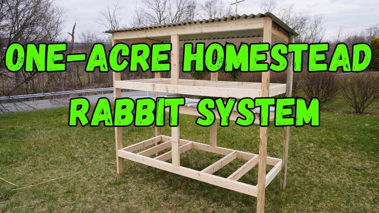Rabbit Hutch Build - 1 Acre Homestead