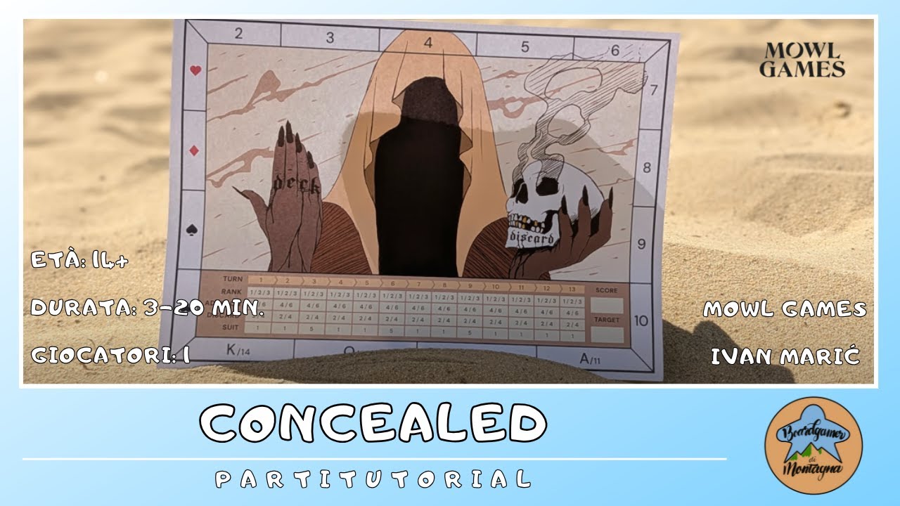 Concealed - regolamento e partita in italiano (partita+tutorial) BOARD GAME