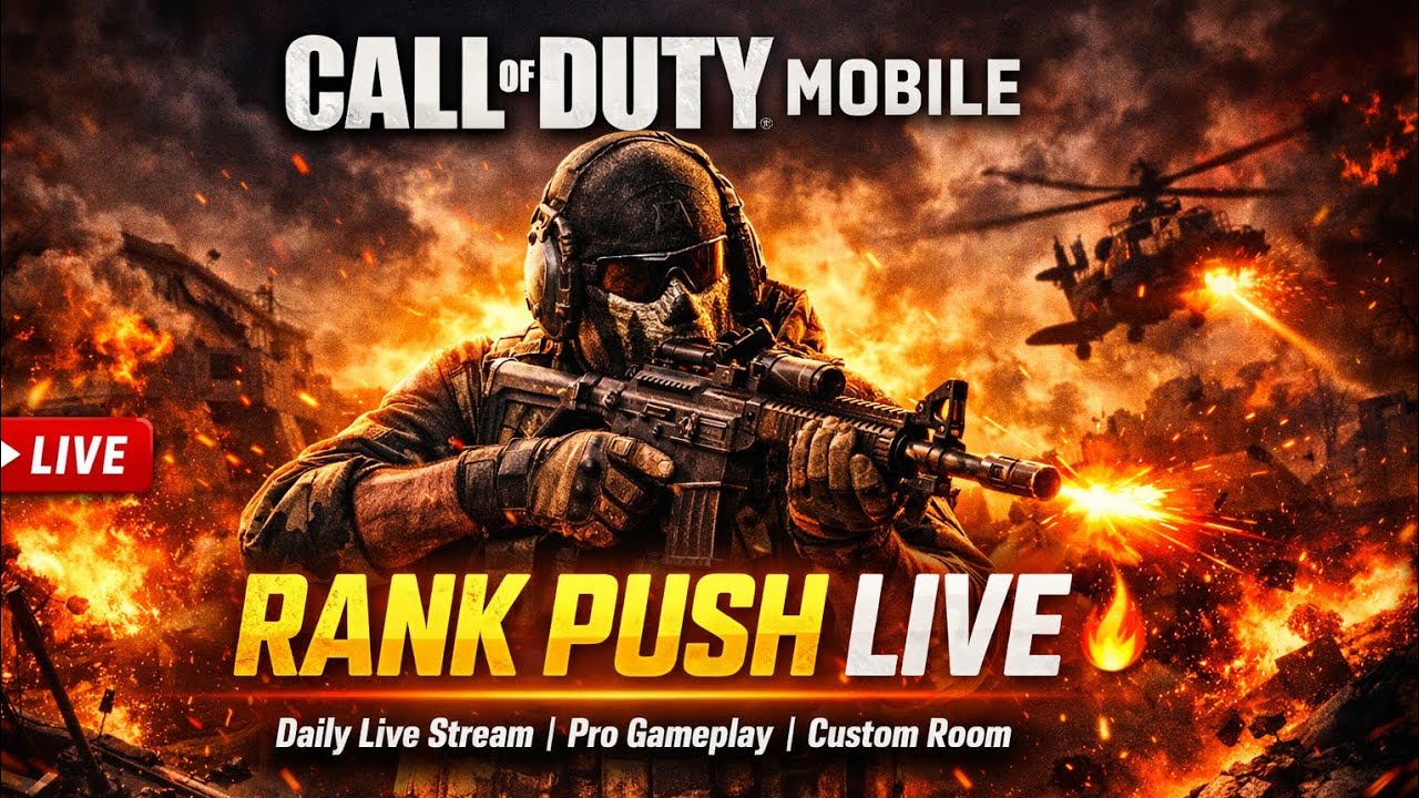 Coll of duty mobile Rank push Live pro gameplay custom room