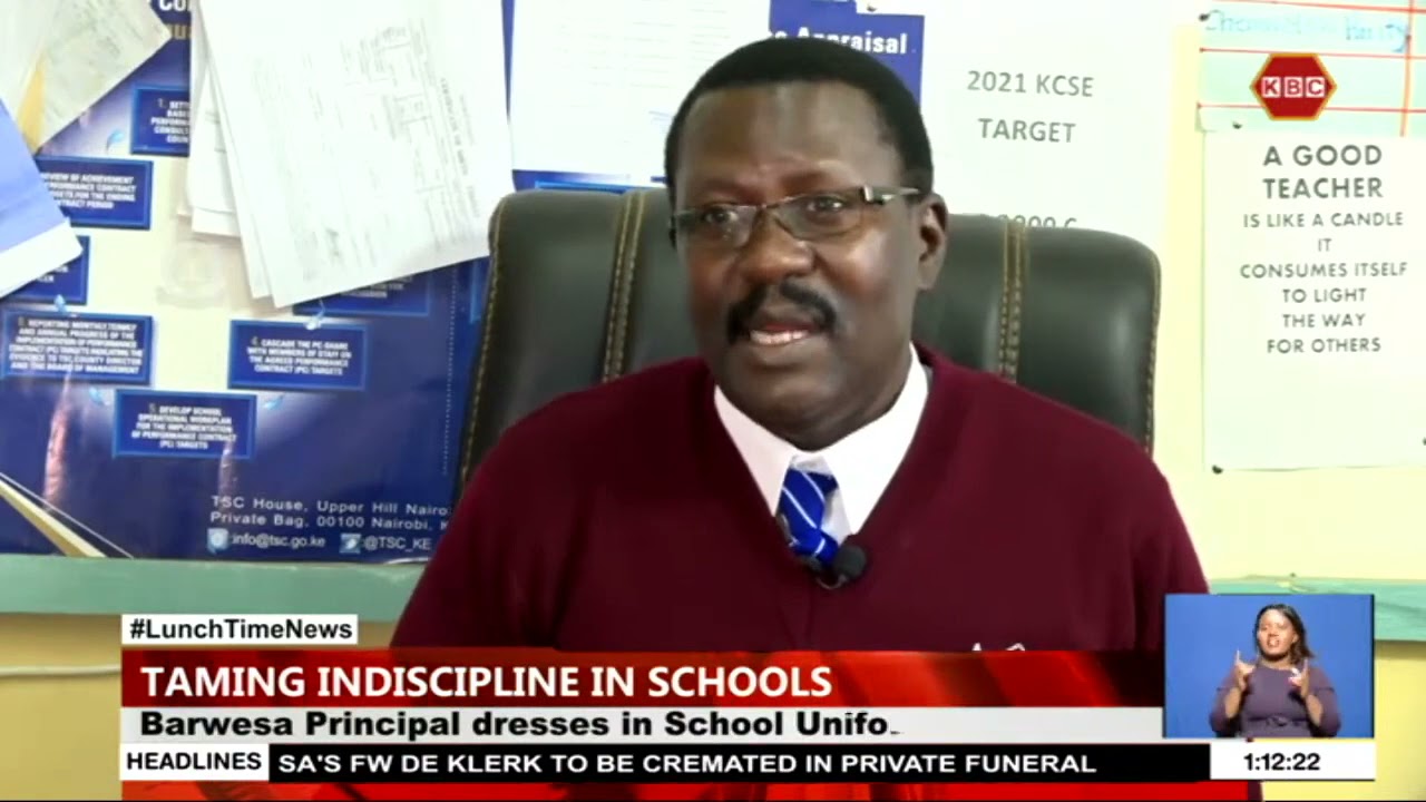 A school principal in Baringo resorts to wearing uniform to bridge gap between students and teachers
