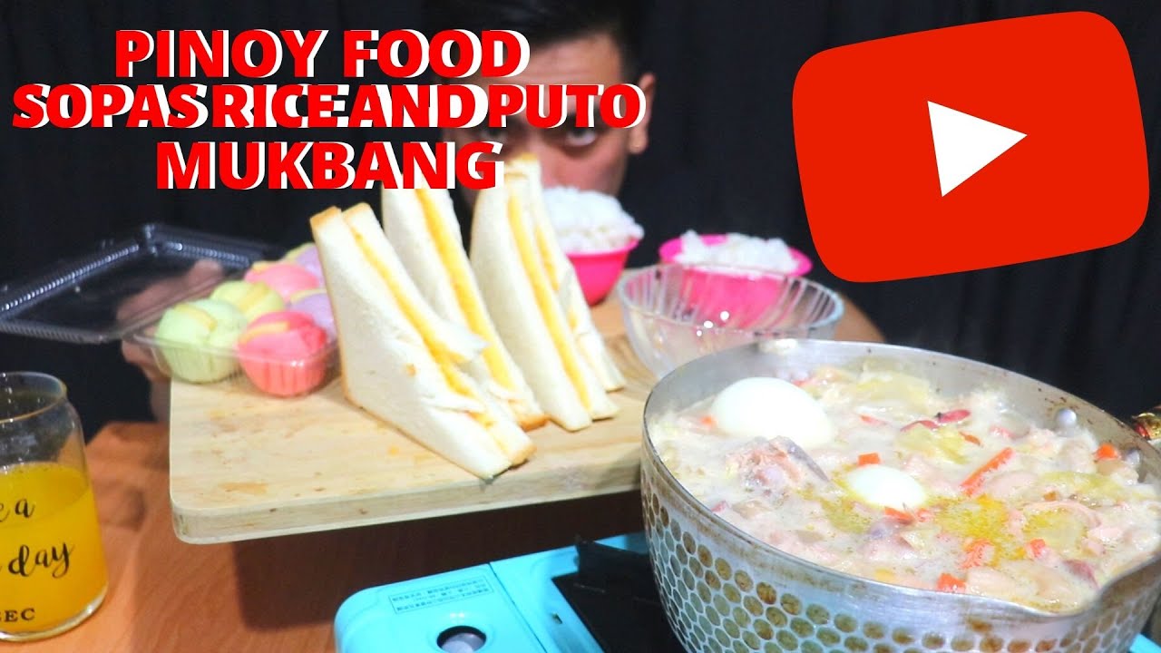 FILIPINO SOPAS MUKBANG PUTO TINAPAY