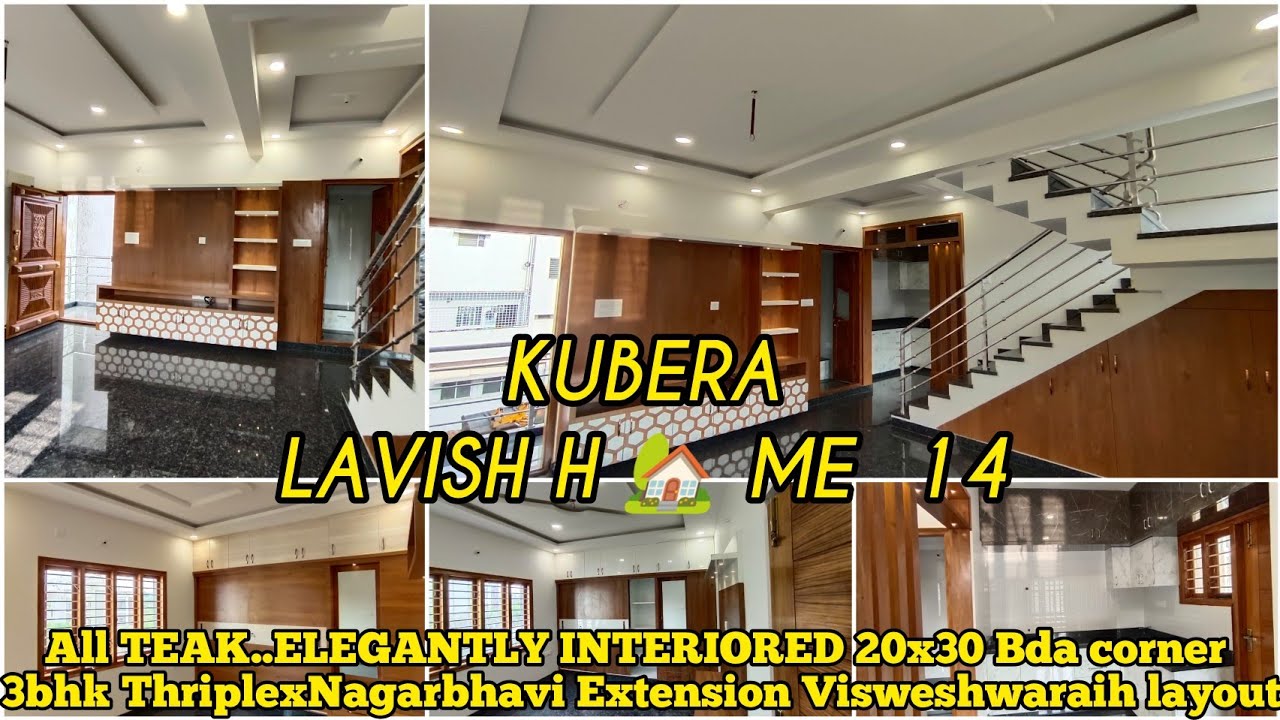 #20x30 | #3bhk | #corner | #Thriplex | #duplex | #sale | #nagarbhavi | Visweshwaraih layout |
