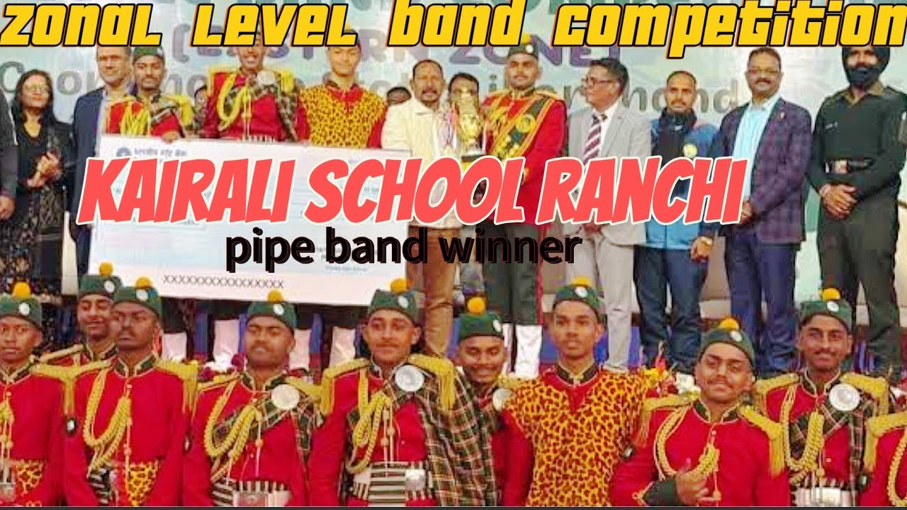 Kairali school Ranchi pipe band ll zonal level band competition l Jharkhand pipe band winner 🏆 