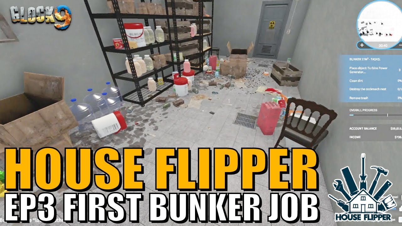 House Flipper Game - EP3 - First Bunker Job