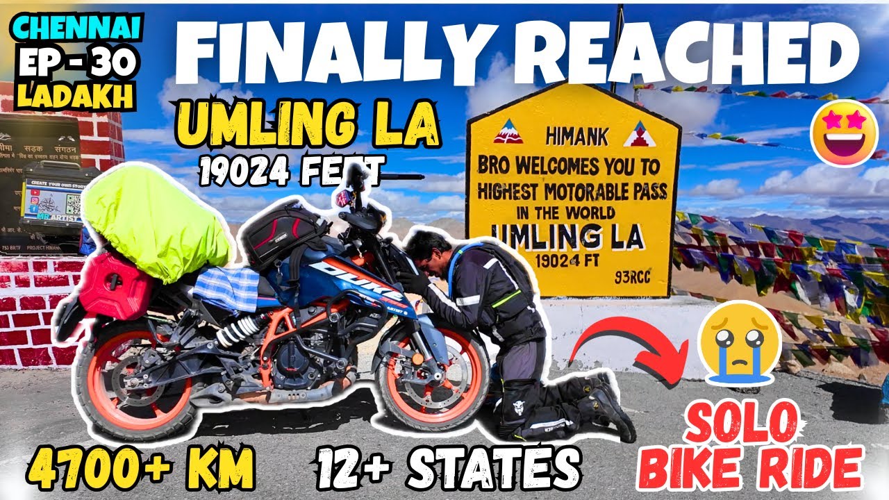 UMLING LA - Top of The World💯 Hanle To Umlingla | Solo Bike Ride💥Dream🩵 Chennai to ladakh Completed💥