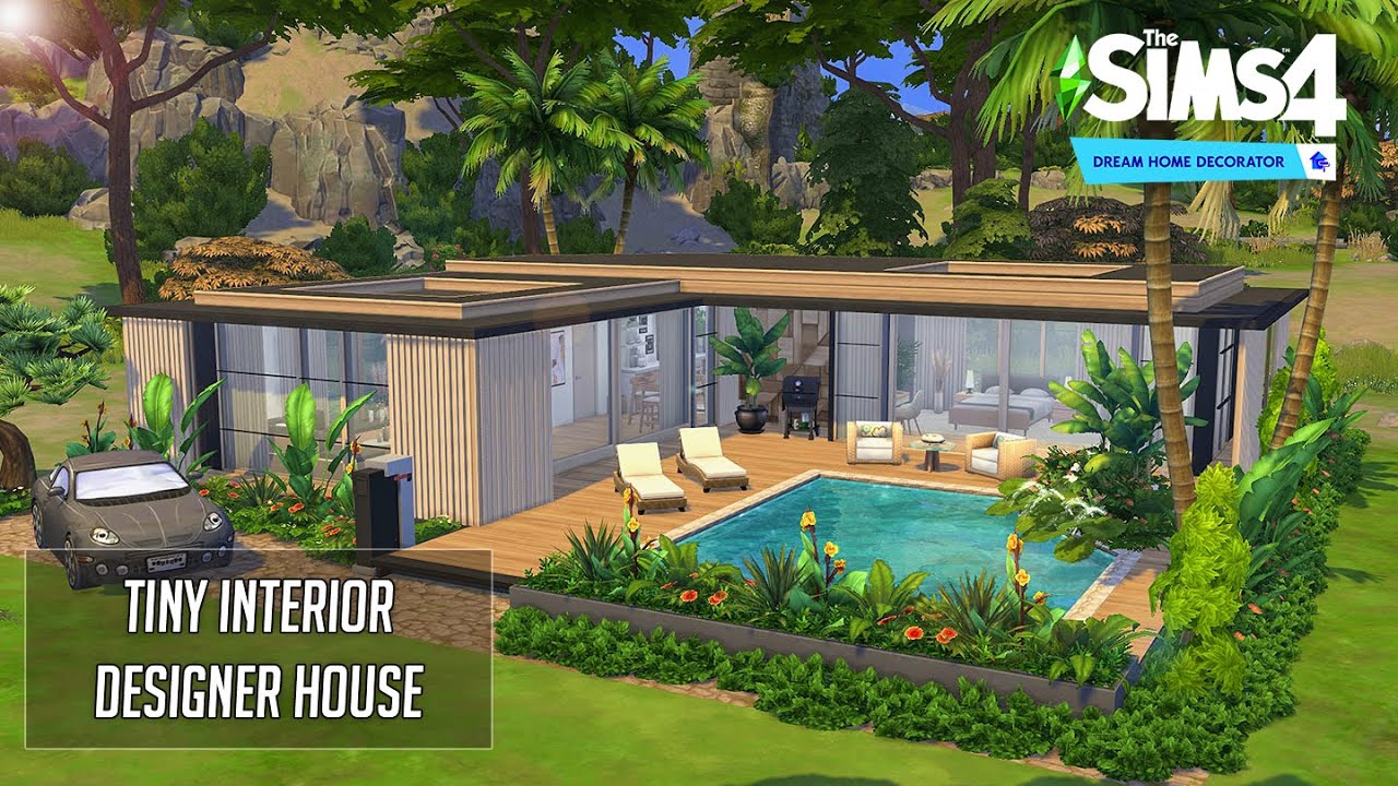 Tiny Interior Designer House | No CC | Artworks | Stop Motion | Sims 4 Video