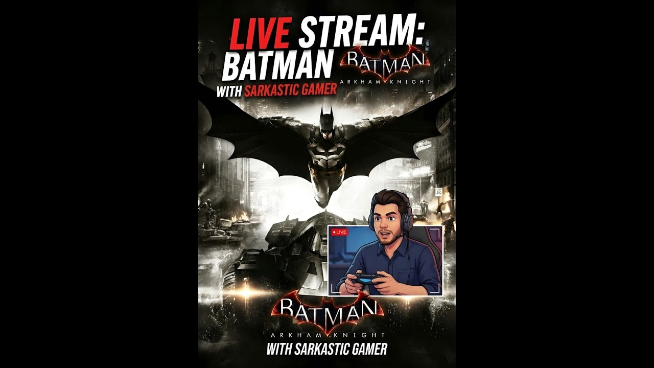 BATMAN ARKHAM KNIGHT LIVE 🔴 | First Time Playing | Can I Save Gotham?