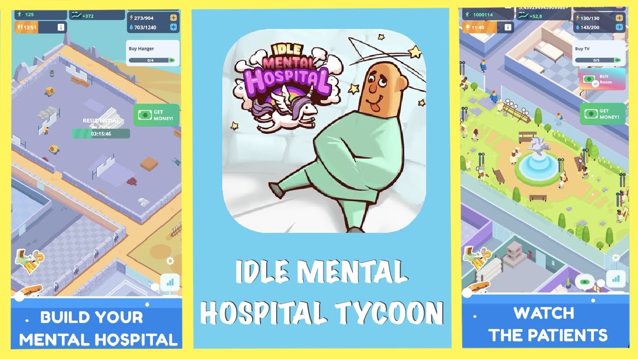 Idle Mental Hospital Tycoon Gameplay Walkthrough  | iOS & Android | by WazzApps