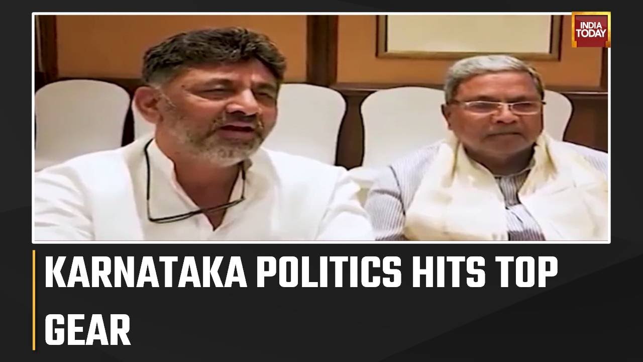 Karnataka Congress' Biggest Unity Flex Ahead Of Polls; DKS & Sidda Join Hands, Appeal To Voters