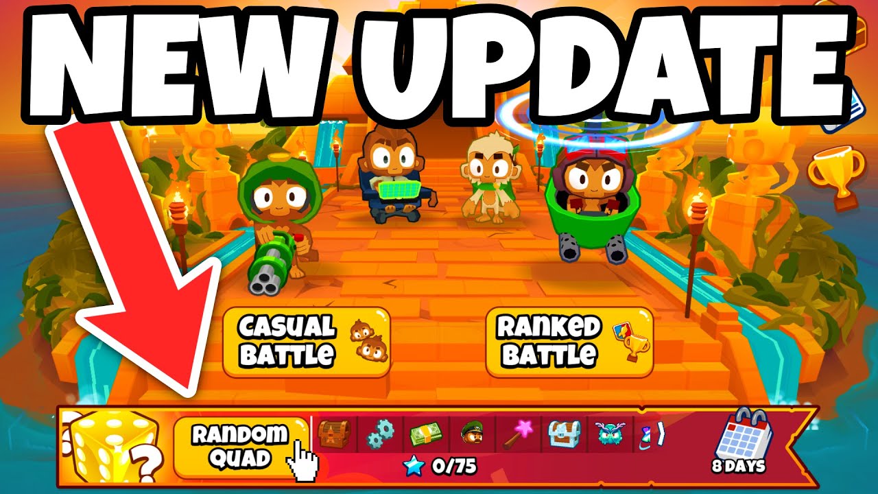 🔴NEW Bloons TD Battles 2 Update! NEW Random Quad Mode!