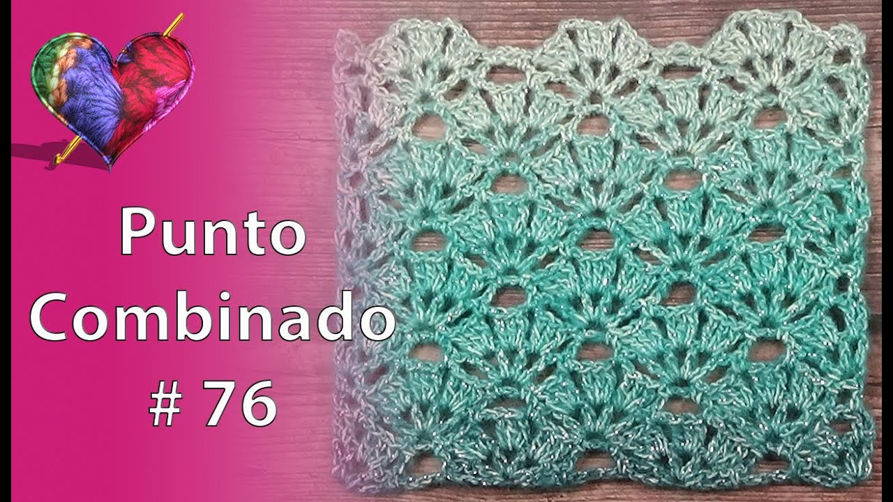 PUNTO COMBINADO en Crochet # 76 (Paso a Paso)