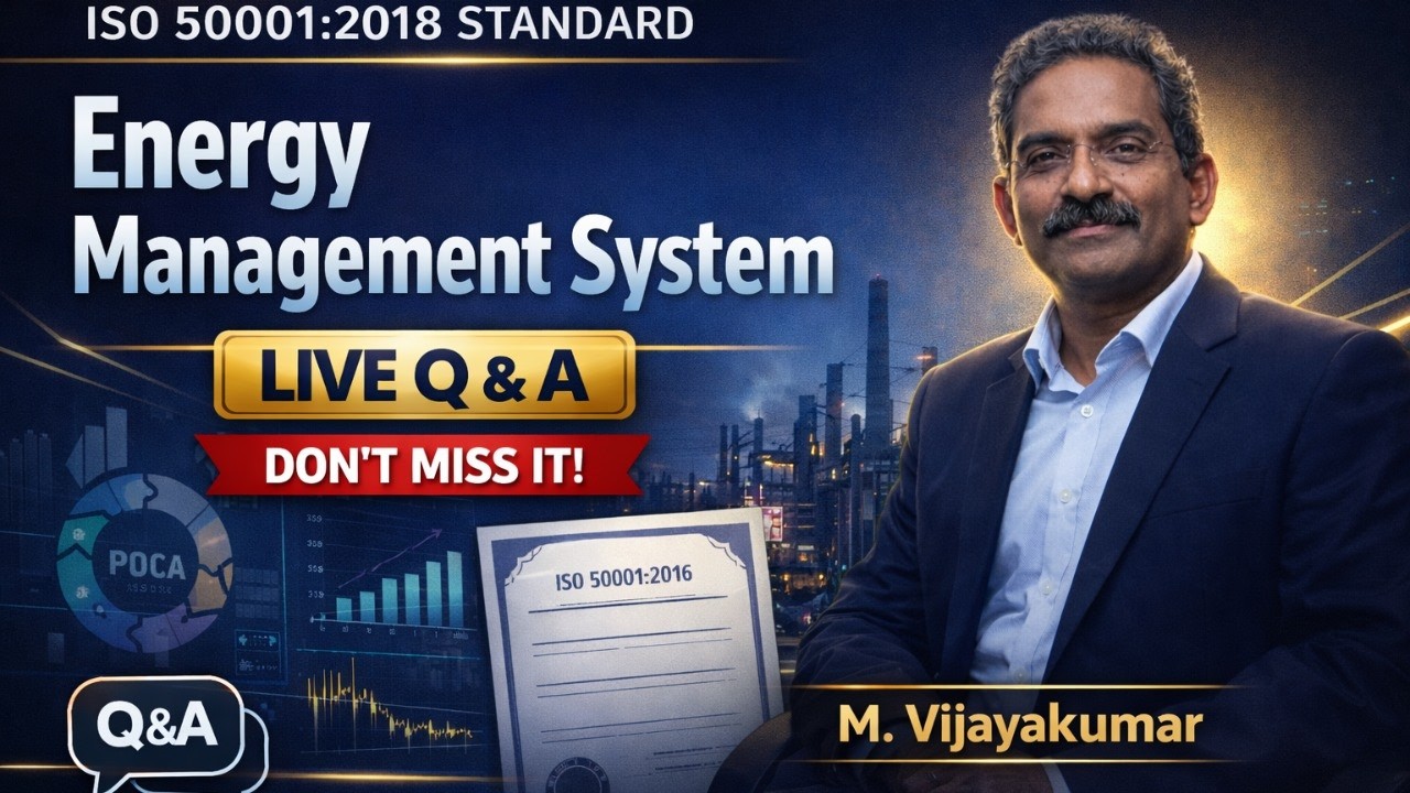 𝐈𝐒𝐎 𝟓𝟎𝟎𝟎𝟏:𝟐𝟎𝟏𝟖 𝐒𝐓𝐀𝐍𝐃𝐀𝐑𝐃 | 𝐋𝐢𝐯𝐞 𝐐 & 𝐀 𝐒𝐞𝐬𝐬𝐢𝐨𝐧,  BEE-CEM & CEA Training,