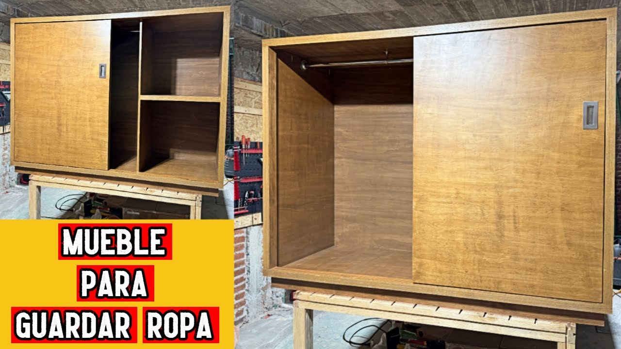 COMO HACER UN MUEBLE PARA GUARDAR ROPA