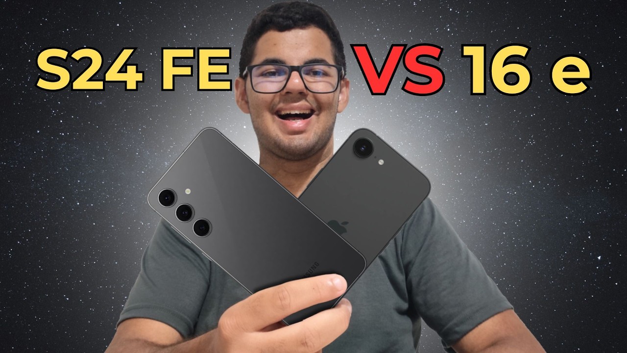GALAXY S24 FE VS IPHONE 16e qual o melhor?