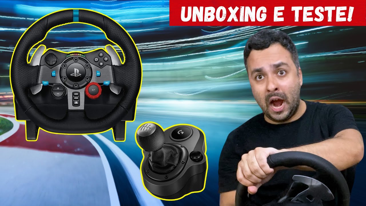 VOLANTE LOGITECH G29 + CÂMBIO DRIVING FORCE | Eu juro que sei dirigir!