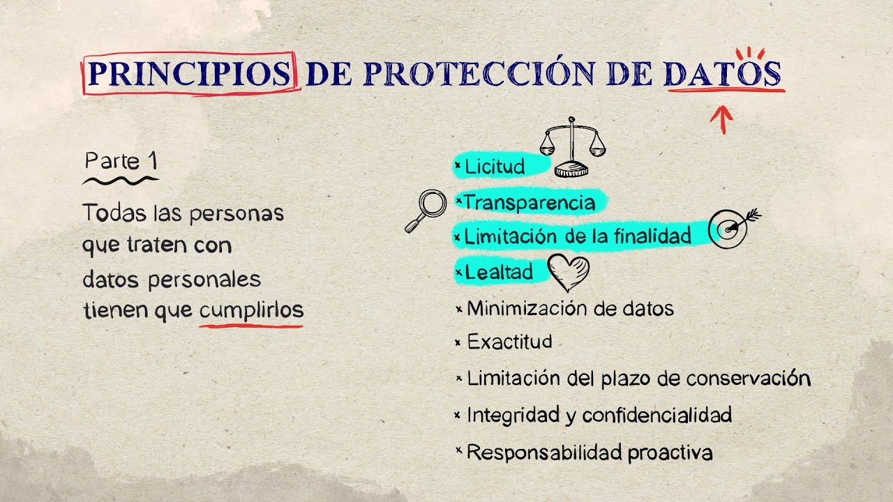 5. Principios de protecci&oacute;n de datos (I).