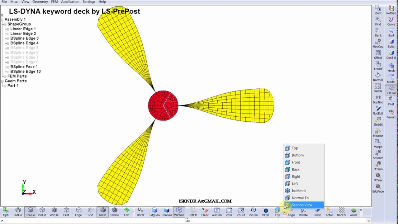[LS-DYNA] Meshing tutorial