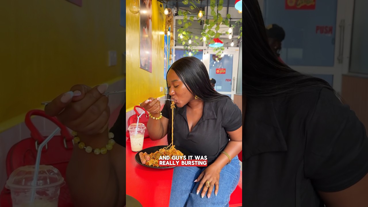 I TRIED NOODLES AT INDOMIE CAFE! wHaT DO I THINK? #Indomie #indomiecafe #noodlesspotinlagos