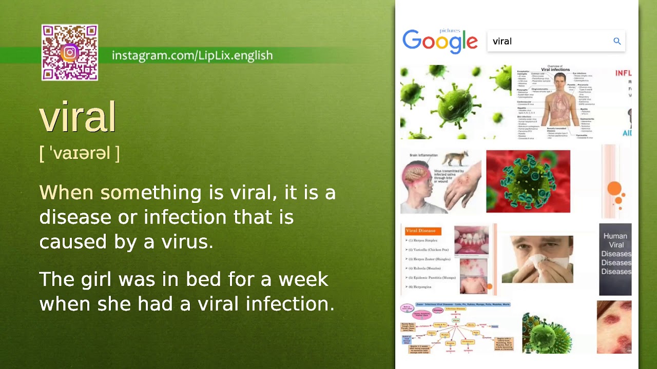 Viral : C1 level english vocabulary lesson, www.LipLix.com