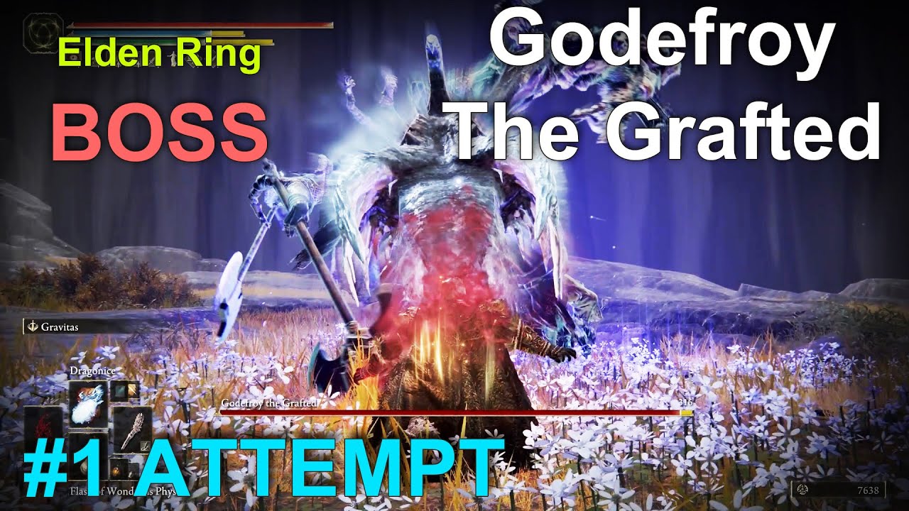 Elden Ring Godefroy the Grafted BOSS Fight at Golden Lineage Evergaol