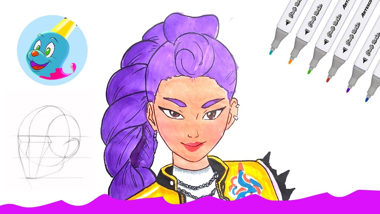 ¿Cómo dibujar a Rumi de Kpop Demon Hunters? | Tutorial | Loomis | Arte Infantil