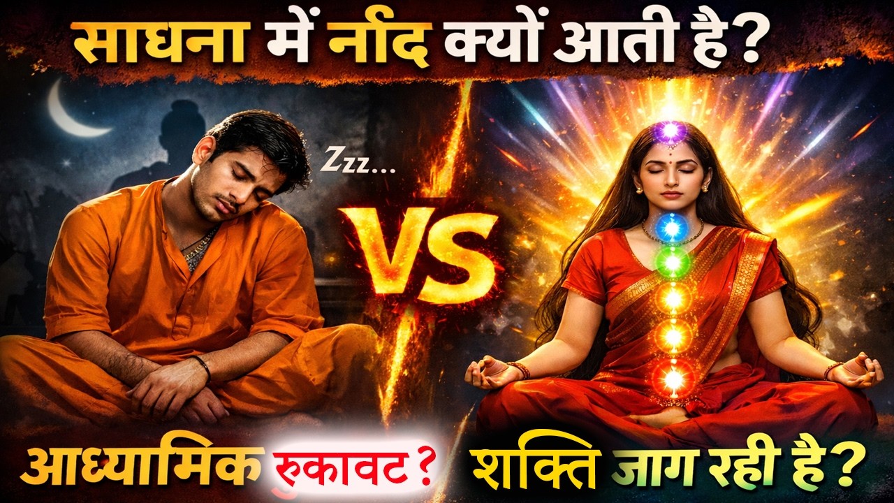 साधना में नींद क्यों आती है? आध्यात्मिक रुकावट या शक्ति जागरण? सच्चाई जानिए!