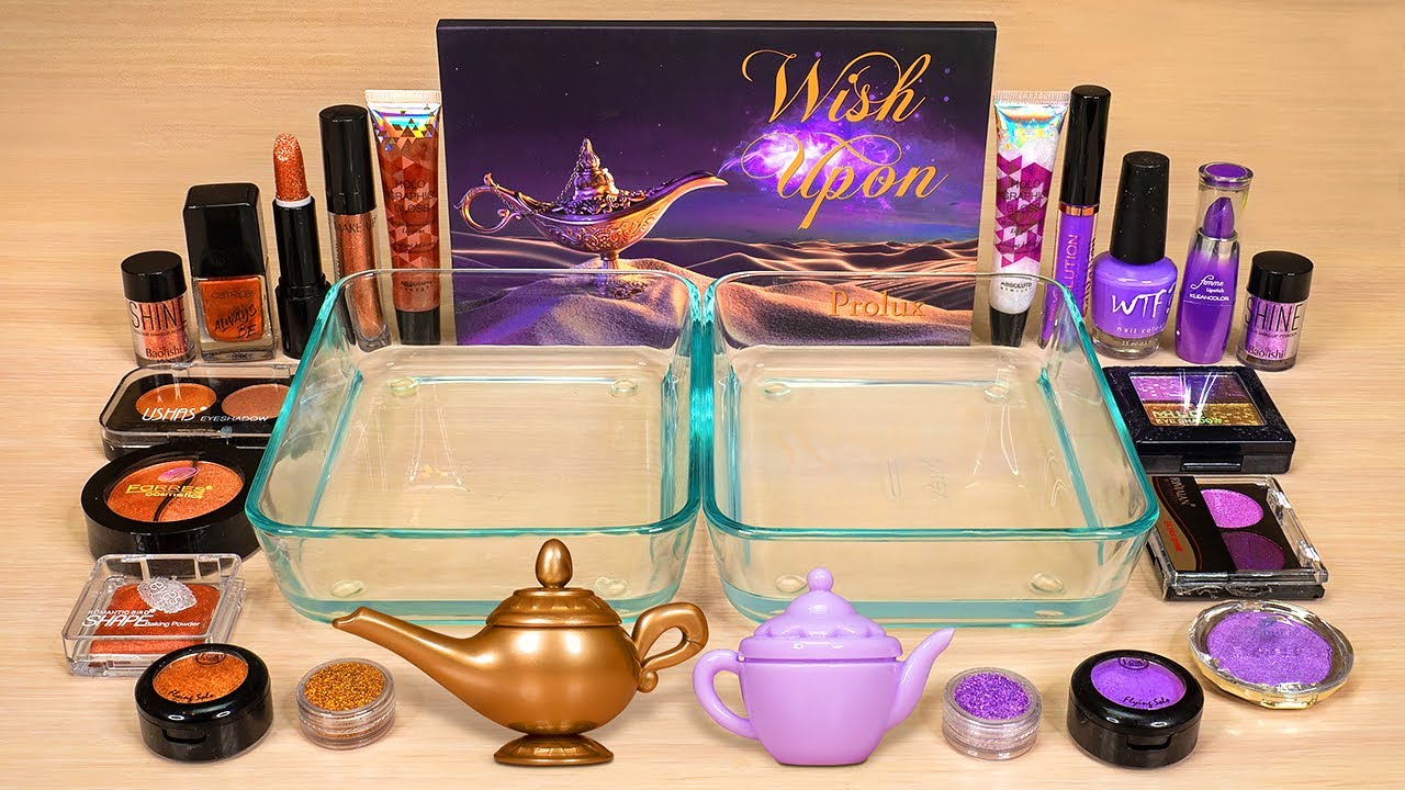 COPPER vs. PURPLE ! Slime Coloring and Mixing with Makeup ! ASMR Satisfying Slime Video #116