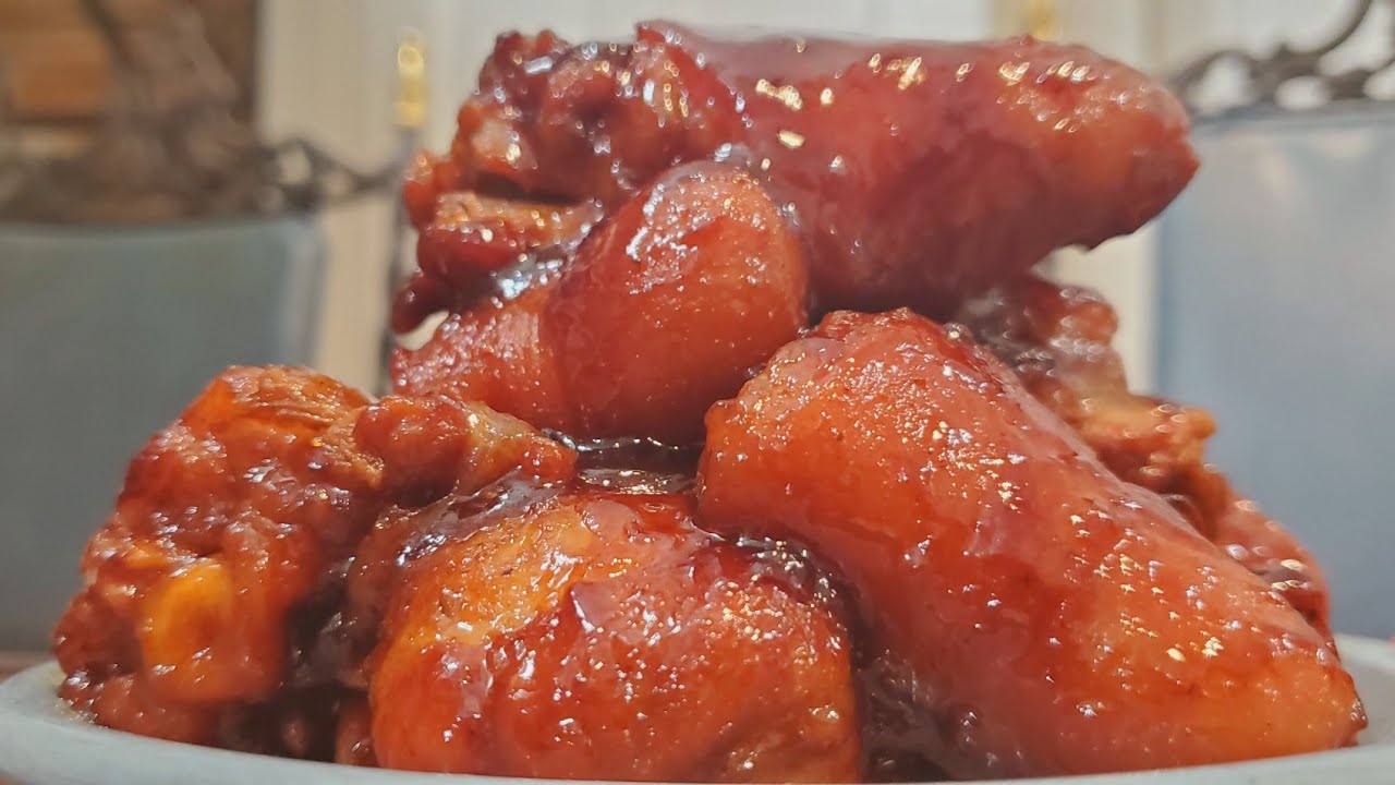 Рецепт липких свиных хвостиков в корейском стиле барбекю | Рецепты из свинины | Свиные хвостики в...