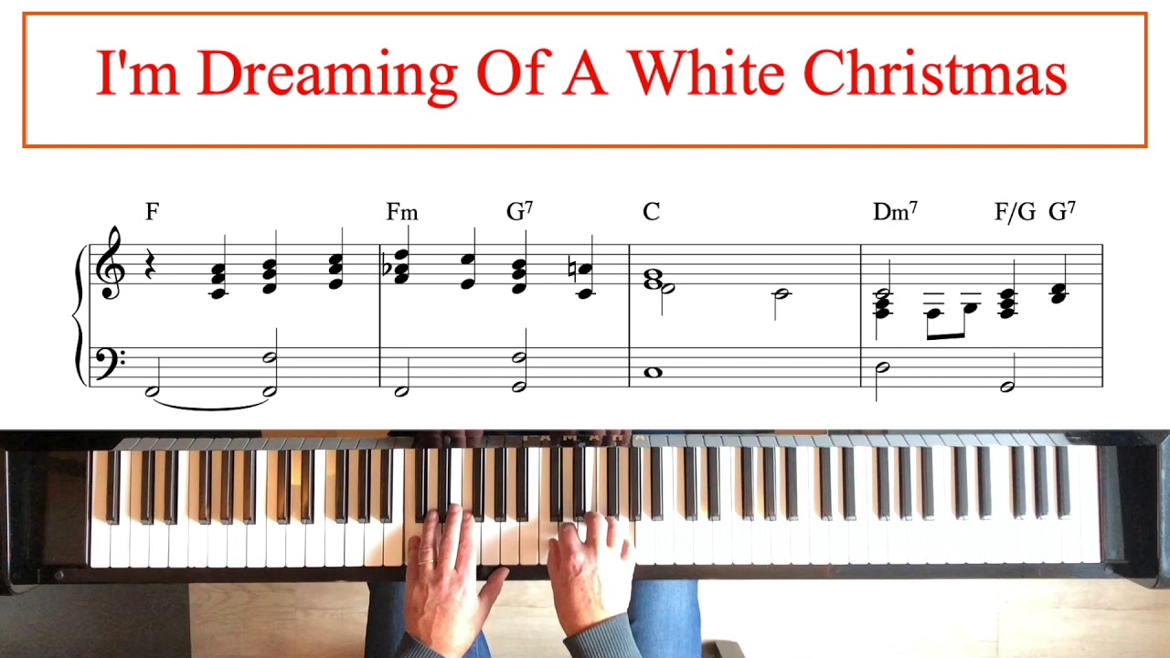 White Christmas - Bing Crosby | Ballad Style, piano tutorial + sheet music (Original Arrangement)