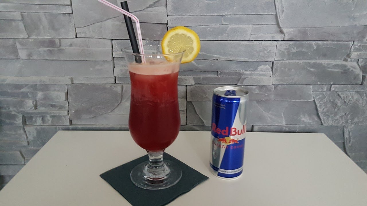 Cherry Bull Cocktail - alkoholfreier Red Bull Cocktail mit Kirschsaft