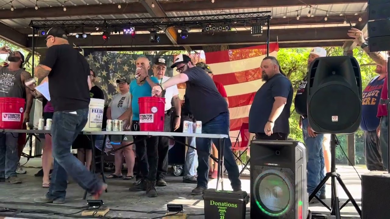 Beer Drinking Contest @Stubborn American
