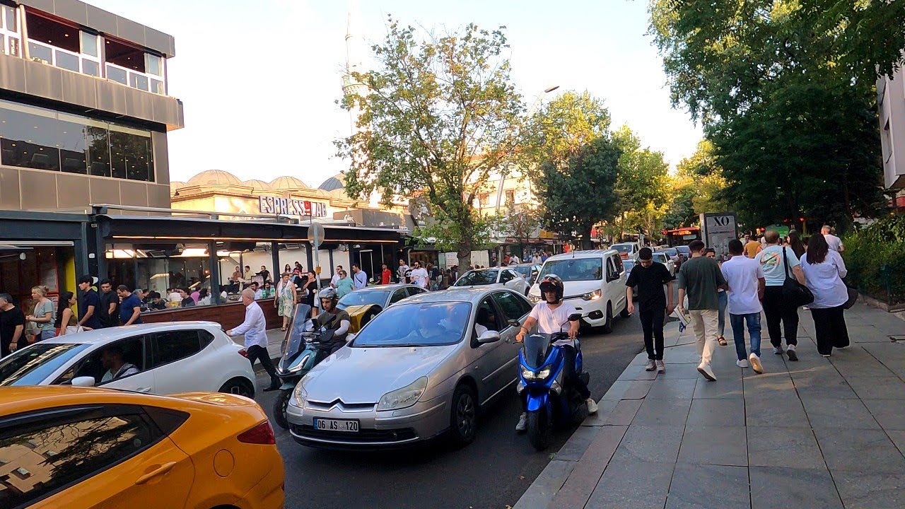Ankara [4k60fps], Azerbaycan ve Aşkabat Caddeleri - Strolling Azerbaycan and Askabat Streets