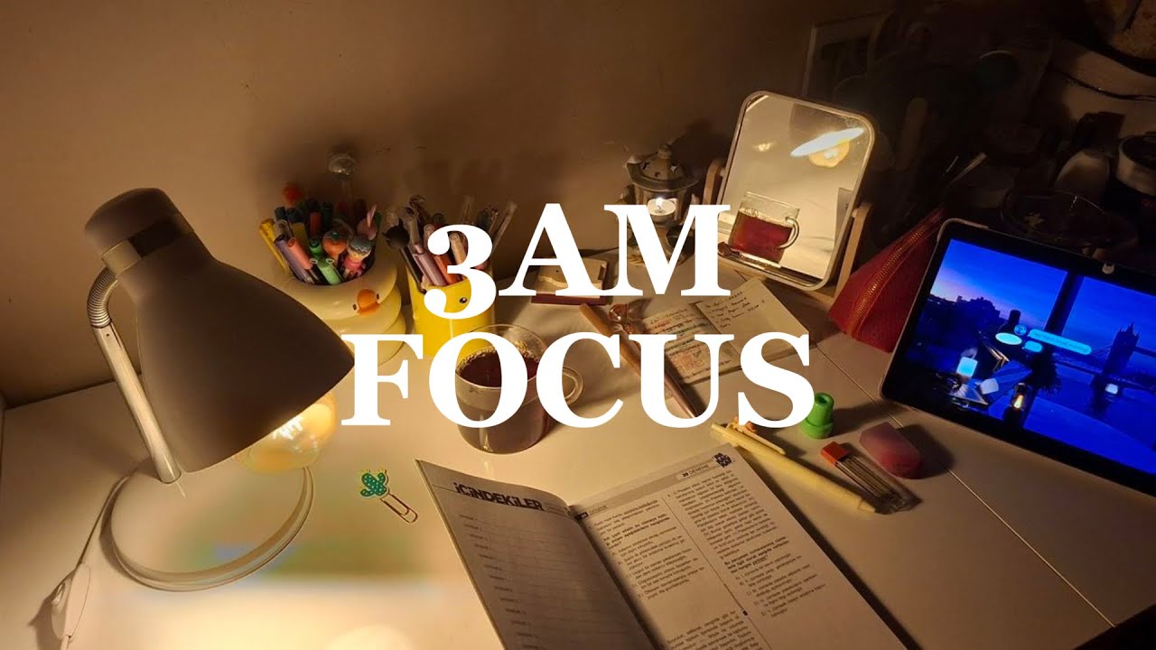 3 HOUR LATE NIGHT STUDY – 2AM Quiet Session (No Lyrics)