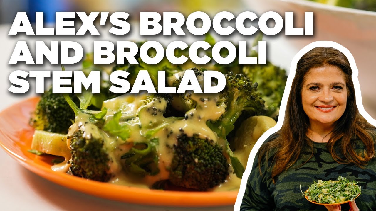 Alex Guarnaschelli's Broccoli and Broccoli STEM Salad | The Kitchen | Food Network
