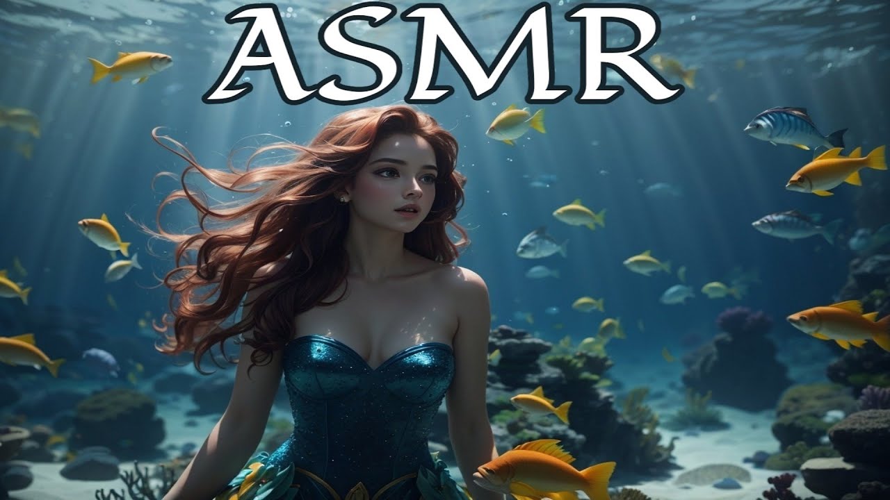 ASMR Español 🎧 Duerme con Lectura Susurrada y el Sonido del Mar 🌊 | Sirenita PARTE 1
