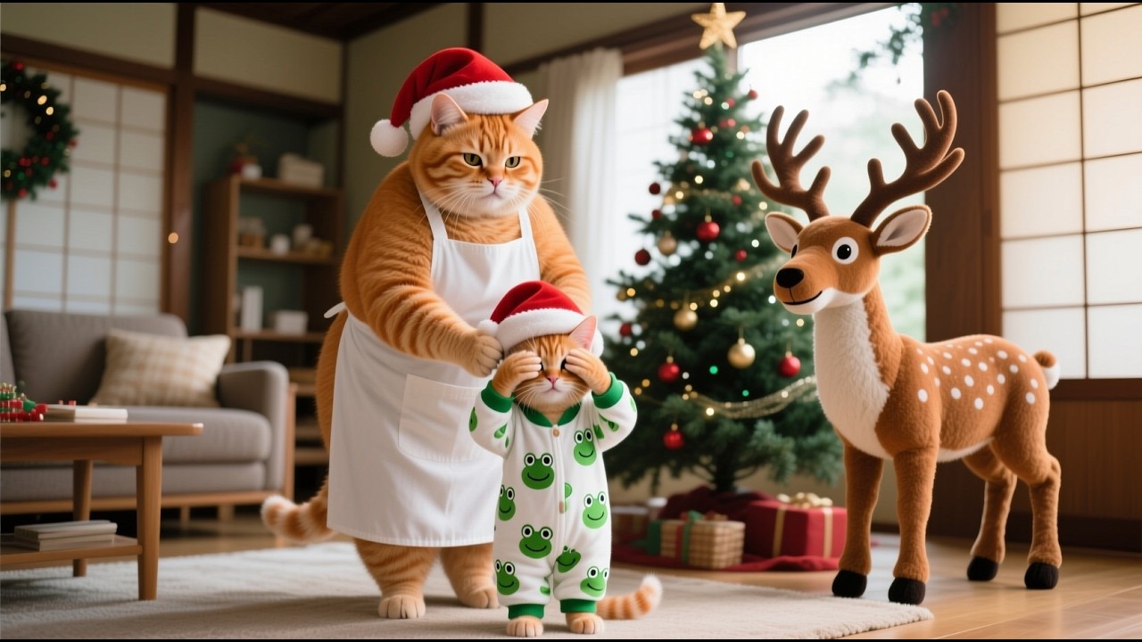 Mama Cat&rsquo;s Secret Christmas Plan for Ginger Kitten Will Melt Your Heart