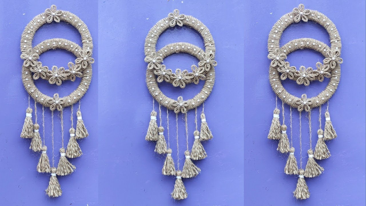 सुतली से बनाये शानदार वाल हैंगिंग | Jute Craft Wall Decoration | How To Make Jute Wall Hanging