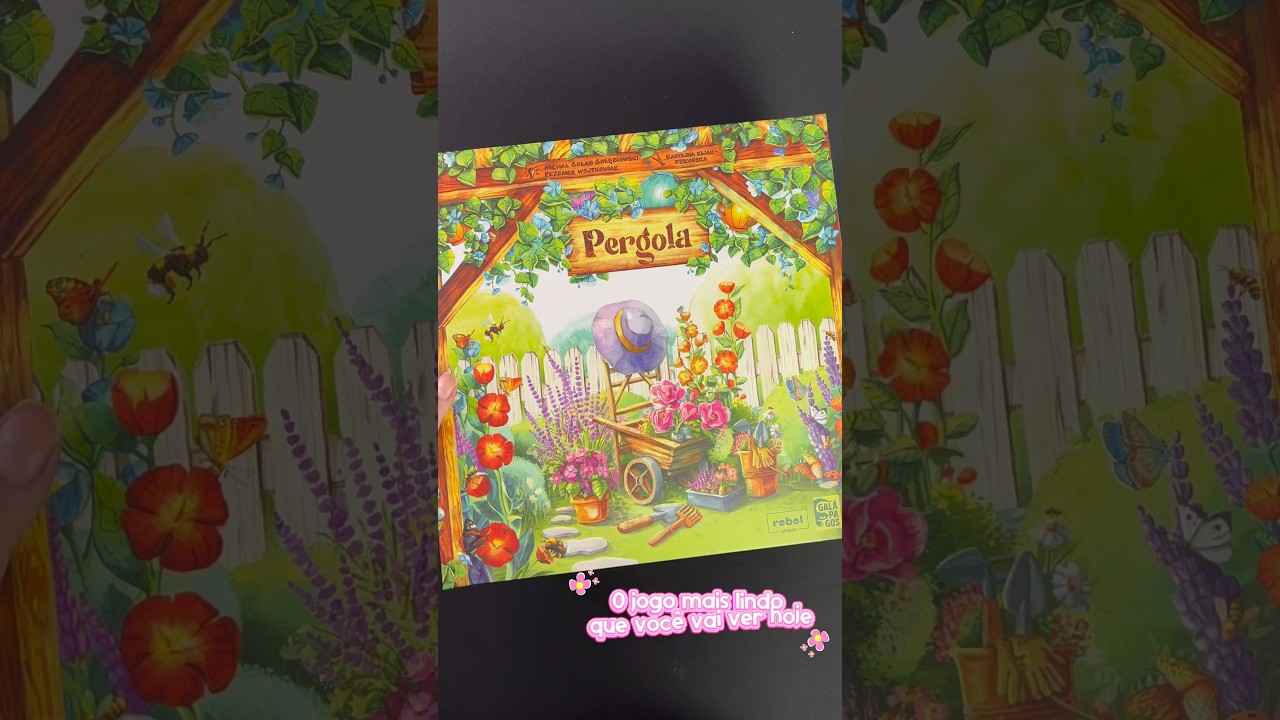 Um dos jogos mais lindos que j&aacute; vi! Vem descobrir Pergola, um jogo de construir jardins #boardgames