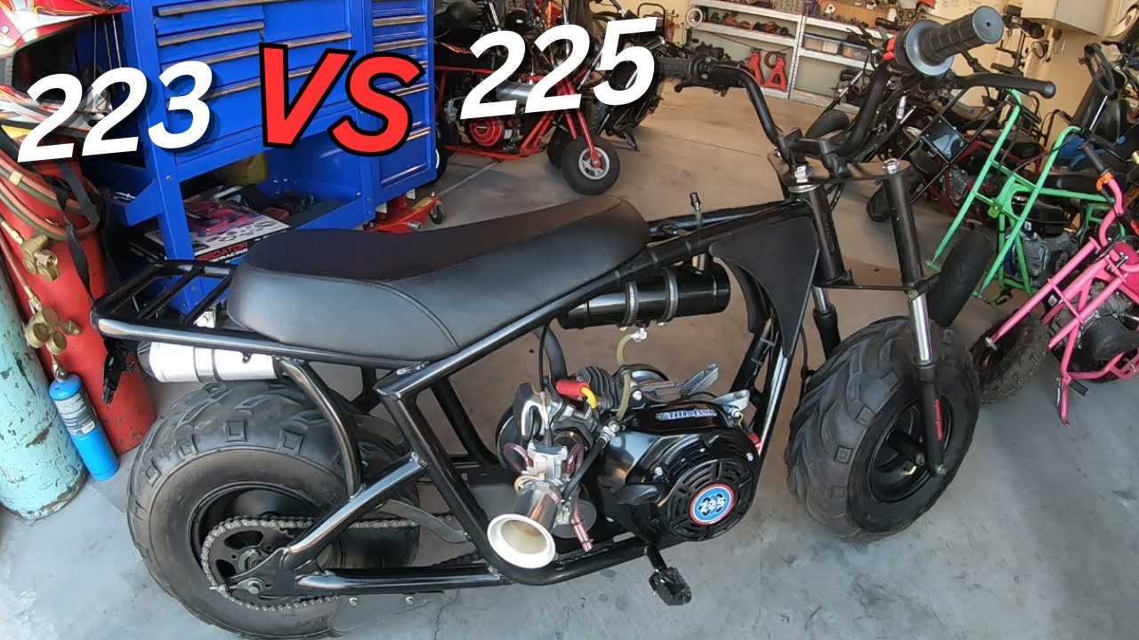 Mega Moto 212 разгоняется до 60 миль в час с двигателем объемом 223 такта?