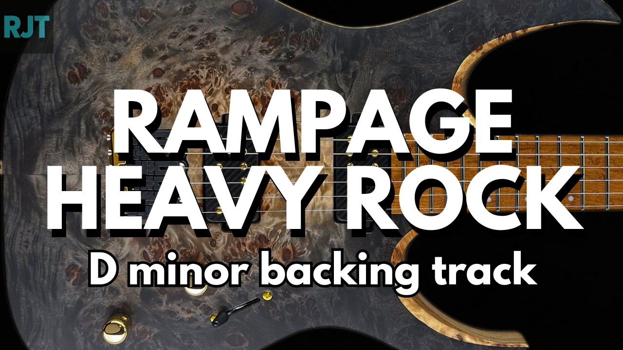 Rampage Heavy Rock Backing Track For Guitar In D Minor