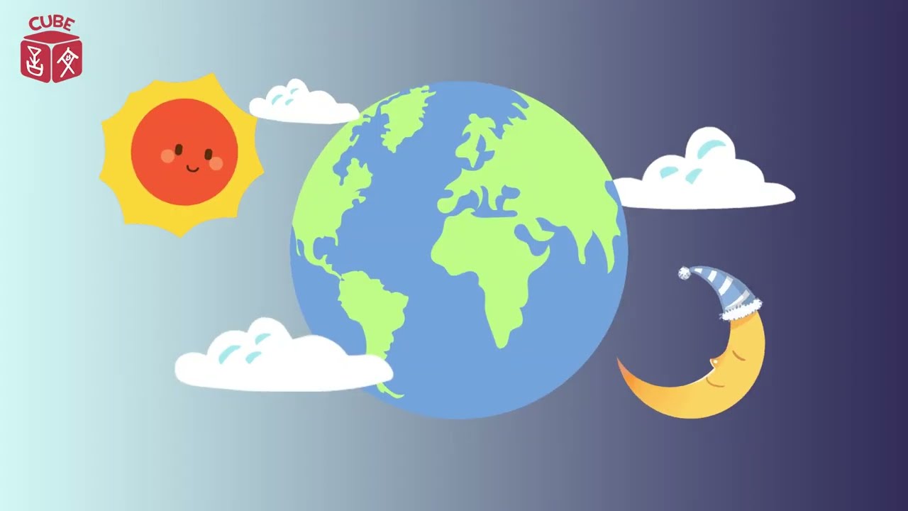 白天和黑夜 Day&Night Song | 原创韵律中文儿歌 | Mandarin Chinese Nursery Rhymes | Learn Chinese