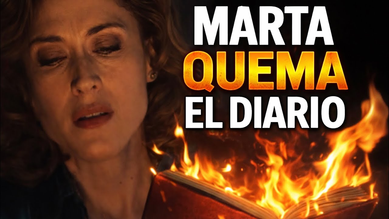 Marta quema el diario @Mafinsdl2 